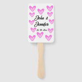 Weißes, einfaches Kleinstschreiben Fächer (Rückseite)