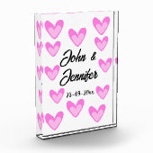 Weißes, einfaches Kleinstschreiben Fotoblock (Links)