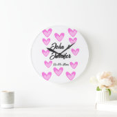 Weißes, einfaches Kleinstschreiben Große Wanduhr (Zuhause)