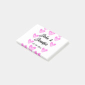 Weißes, einfaches Kleinstschreiben Post-it Klebezettel (angewinkelt)