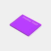 Weißes einfaches Lila des Text-| Post-it Klebezettel (angewinkelt)