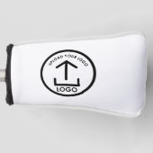 Weißes, einfaches und Berufliches Geschäftslogo Golf Headcover (Vorderseite)