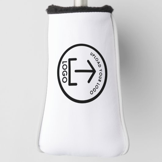 Weißes, einfaches und Berufliches Geschäftslogo Golf Headcover (Rotieren 90)