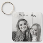 Weißes Einhorn bestes SchwesterFoto Schlüsselanhänger (Vorderseite)