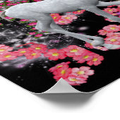 Weißes Einhorn-Foal-Fantasy-Poster Poster (Ecke)