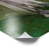 Weißes Einhorn Fotodruck (Ecke)