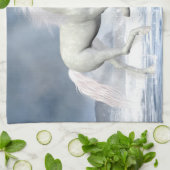 Weißes Einhorn Küchentücher (Gefaltet)