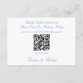 Weißes Einhorn Liebe Couple Begleitkarte (Rückseite)