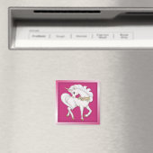 Weißes Einhorn Magnet (In Situ (Geschirrspüler))