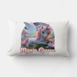 Weißes Einhorn mit Flügeln - Magic Queen Lendenkissen