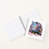 Weißes Einhorn mit Flügeln - Magic Queen Notizblock (Innenseite)