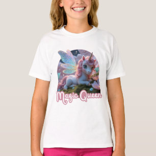 Weißes Einhorn mit Flügeln - Magic Queen T-Shirt