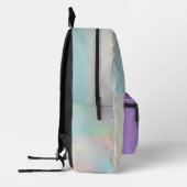 Weißes Einhorn mit Sternen Bedruckter Rucksack (Links)