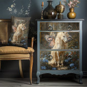 Weißes Einhorn Rosa Schmetterling Flügel Fairy Hor Lendenkissen