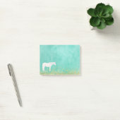 Weißes Einhorn Spearmint Gold Confetta Post-it Klebezettel (Büro)