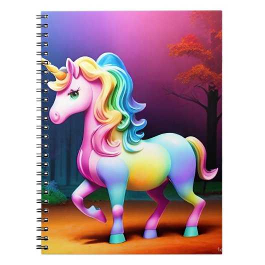 Weißes Einhornpferd-37474 Notizblock (Vorderseite)