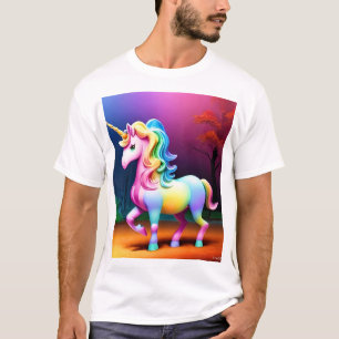 Weißes Einhornpferd-37474 T-Shirt