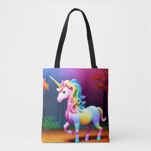 Weißes Einhornpferd-37474 Tasche (Vorderseite)