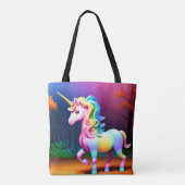 Weißes Einhornpferd-37474 Tasche (Rückseite)