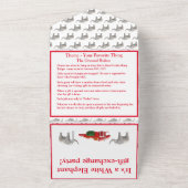 Weißes Elefant-Party All In One Einladung (Außenbereich)