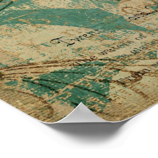 Weißes Elefant Starry Night Poster (Ecke)