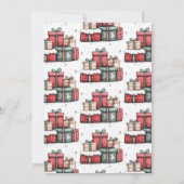 Weißes Elefant Ugly Sweater Party Einladung (Rückseite)