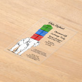 Weißes Elefantengestapelte Geschenkbörse Party Acryleinladungen (Ablage )