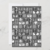 Weißes Elefantengestapelte Geschenkbörse Party Einladung (Rückseite)