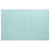 Weißes Elefantenmuster Aqua Stoff (Yard (91,4 cm))