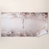 Weißes Elfenbein Badetuch (Vorderseite)