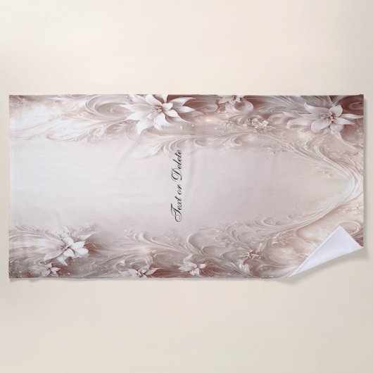 Weißes Elfenbein Badetuch (Vorderseite)