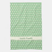 Weißes Elfenbein-Tupfen-Sahnemuster Handtuch (Vertikal)