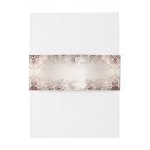 Weißes Elfenbeinbläschen Einladung Bauchband Einladungsbanderole (Rückseitenbeispiel)