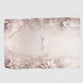 Weißes Elfenbeinkügelchen Golfhandtuch (Horizontal)