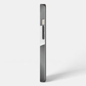 Weißes enges Unterhemd iPhone Hülle (Linke Seite)