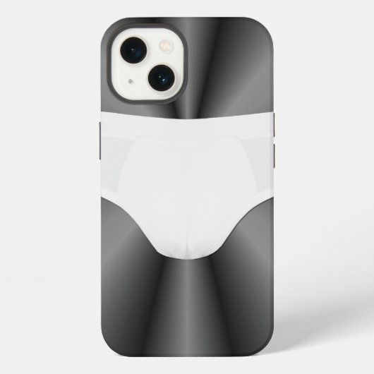 Weißes enges Unterhemd iPhone Hülle (Rückseite)