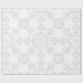 Weißes ethnisches Muster Geschenkpapier (Flach)
