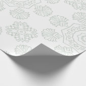 Weißes ethnisches Muster Geschenkpapier (Ecke)