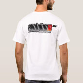 Weißes EvolutionM.Net Shirt (hinter mit (Rückseite)