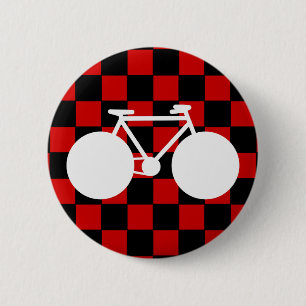 Weißes Fahrrad Button