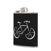 Weißes Fahrrad Flachmann (Links)