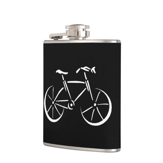 Weißes Fahrrad Flachmann (Links)