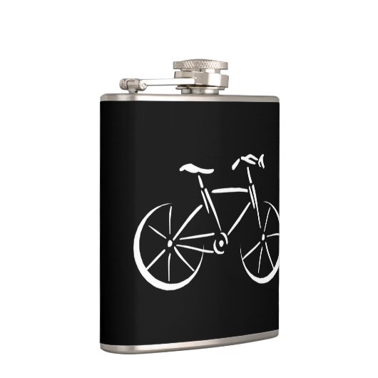 Weißes Fahrrad Flachmann (Rechts)