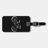 Weißes Fahrrad Gepäckanhänger (Vorderseite horizontal)