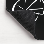 Weißes Fahrrad Mousepad (Ecke)