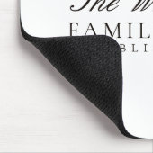 Weißes Familienheim Mousepad (Ecke)