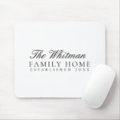 Weißes Familienheim Mousepad (Mit Mouse)