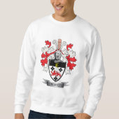 Weißes Familienwappen-Wappen Sweatshirt (Vorderseite)