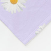 weißes Farbmuster Fleecedecke (Ecke)