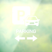 Weißes, feines Parkgelände Fensteraufkleber (Blatt 3)